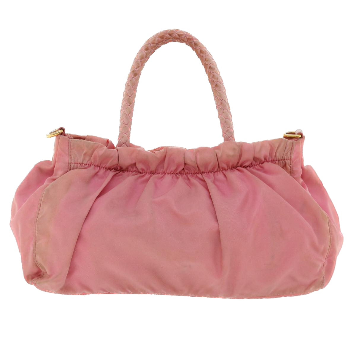 PRADA Hand Bag Nylon 2way Pink Auth 36630 - 0