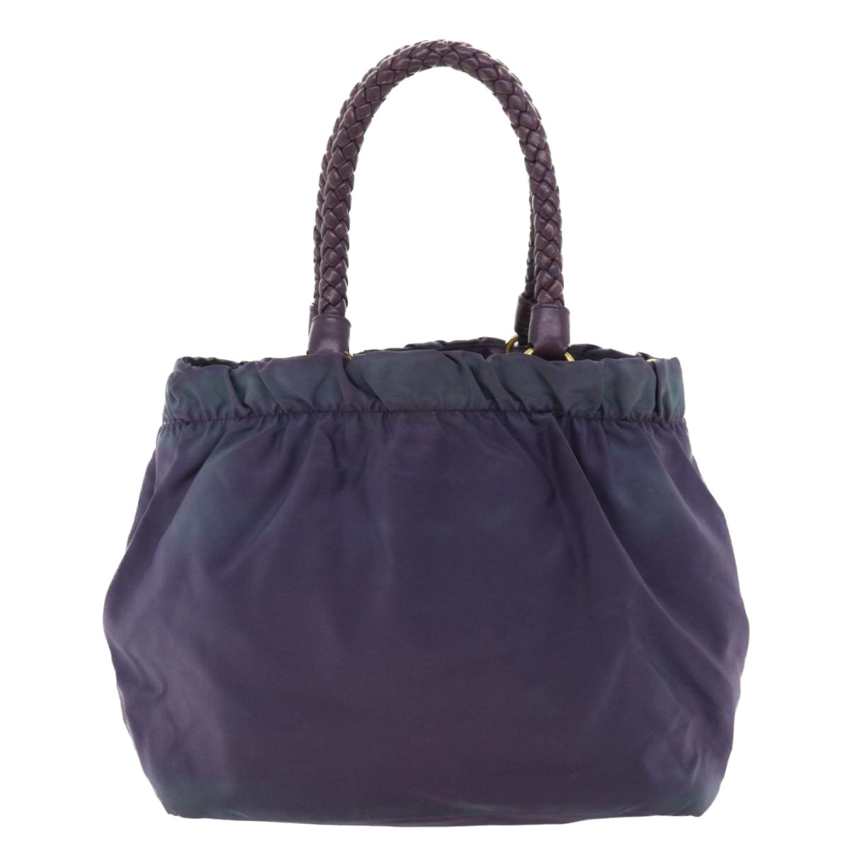 PRADA Hand Bag Nylon Purple Auth 36631 - 0