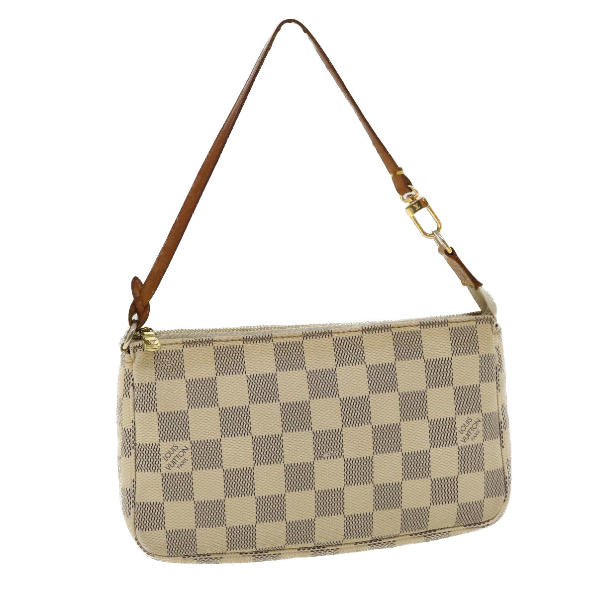 LOUIS VUITTON Damier Azur Pochette Accessoires Pouch N51986 LV Auth 36640