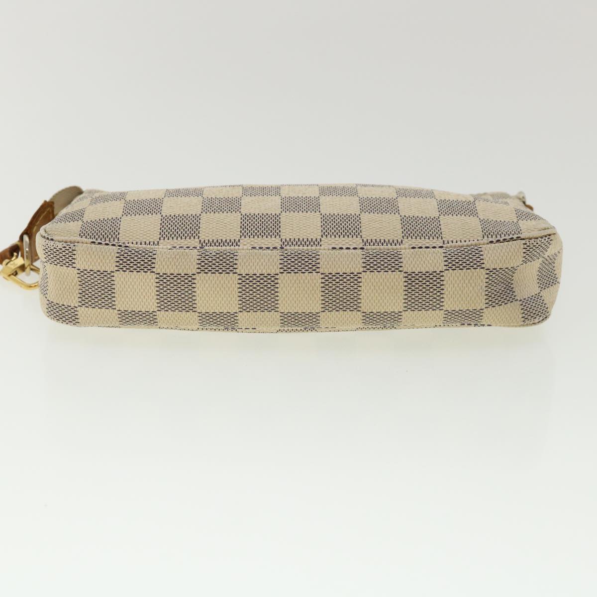 LOUIS VUITTON Damier Azur Pochette Accessoires Pouch N51986 LV Auth 36640