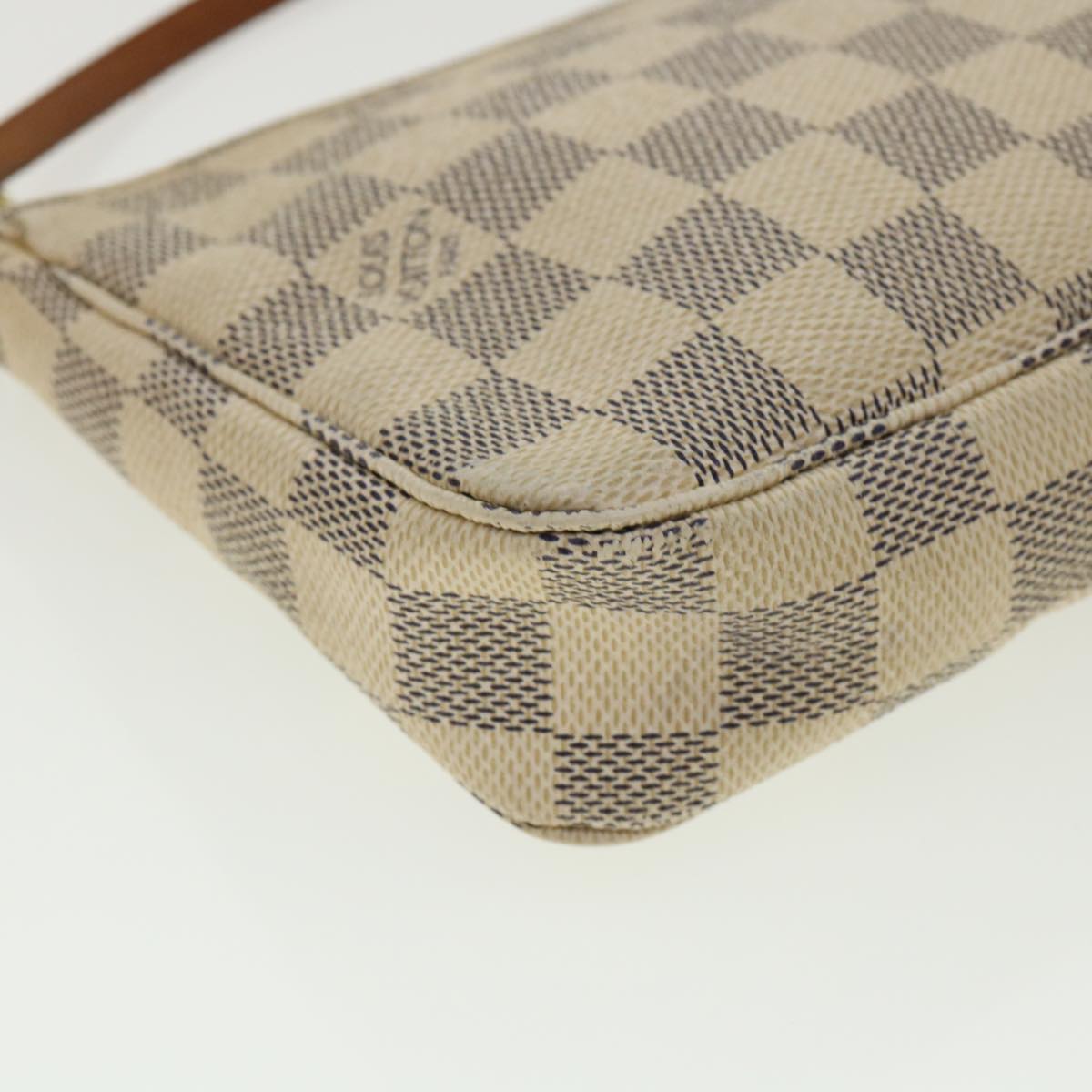 LOUIS VUITTON Damier Azur Pochette Accessoires Pouch N51986 LV Auth 36640