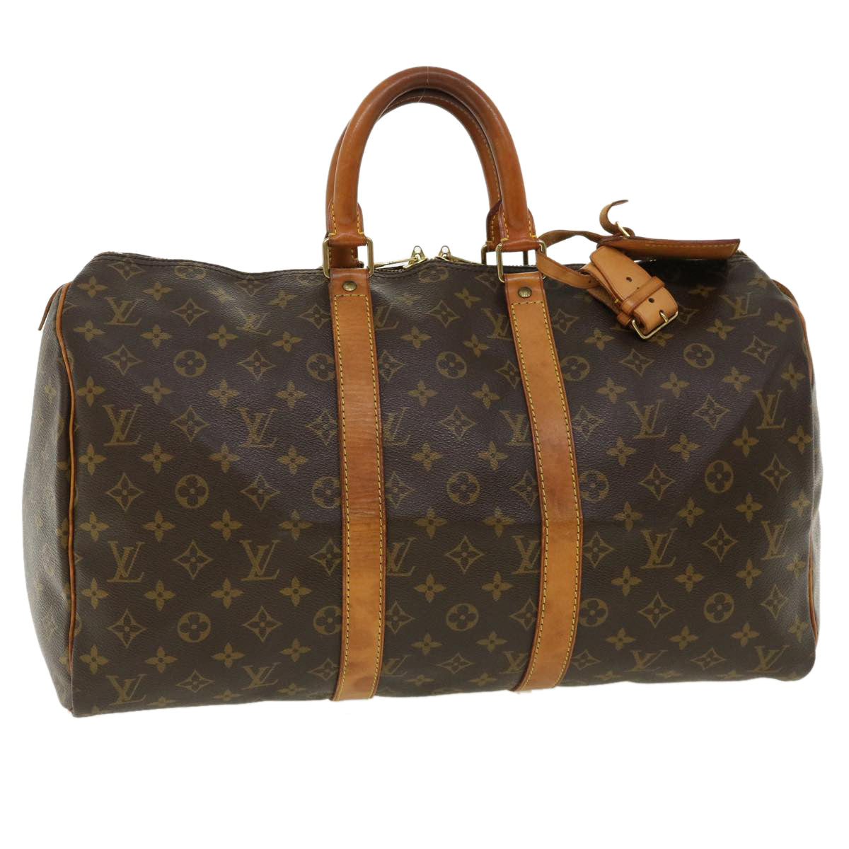 LOUIS VUITTON Monogram Keepall 45 Boston Bag M41428 LV Auth 36643