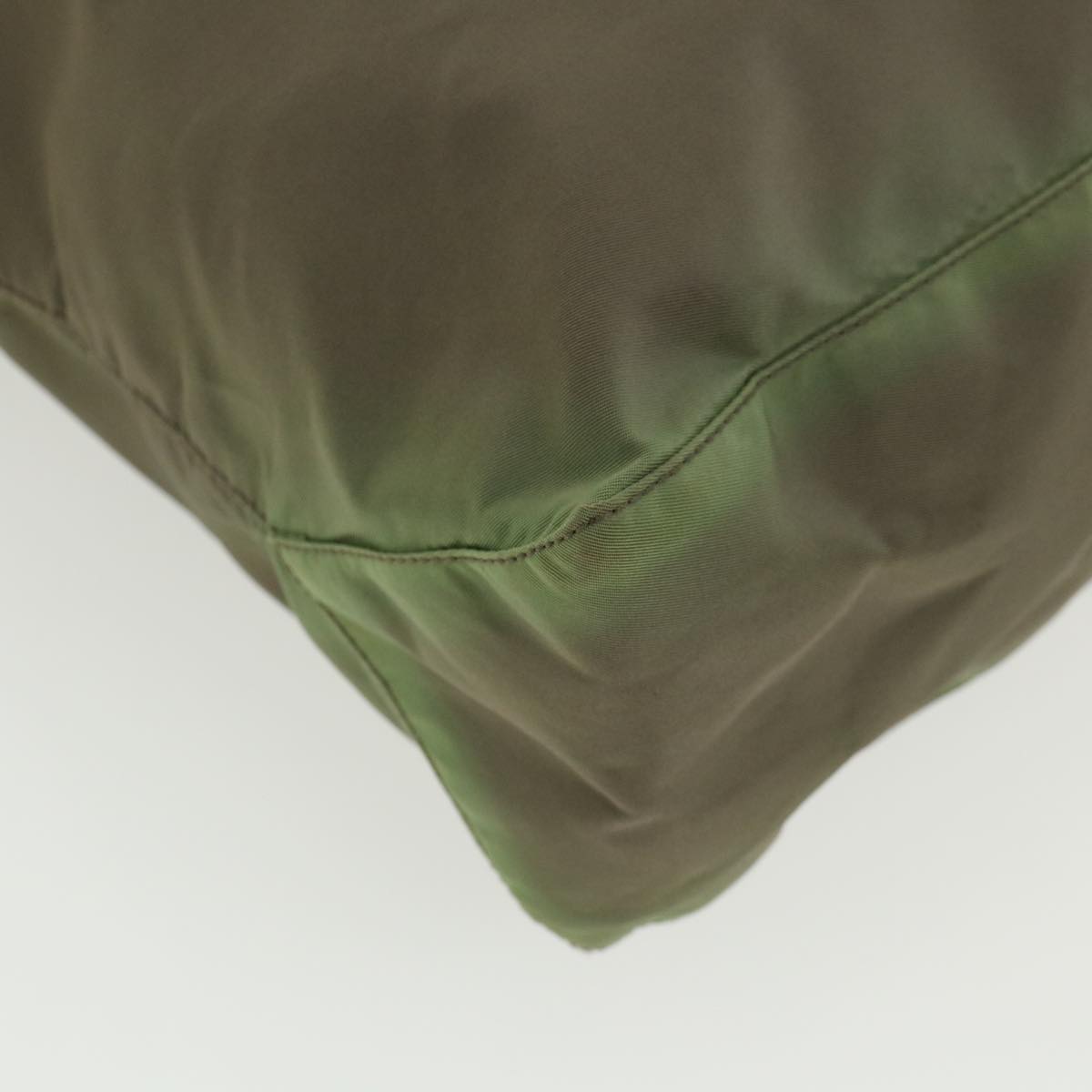 PRADA Shoulder Bag Nylon Khaki Auth 36647