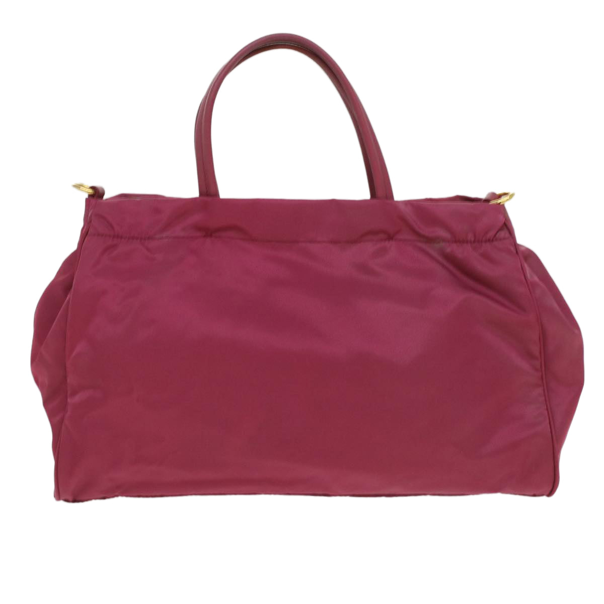 PRADA Hand Bag Nylon 2way Pink Auth 36648