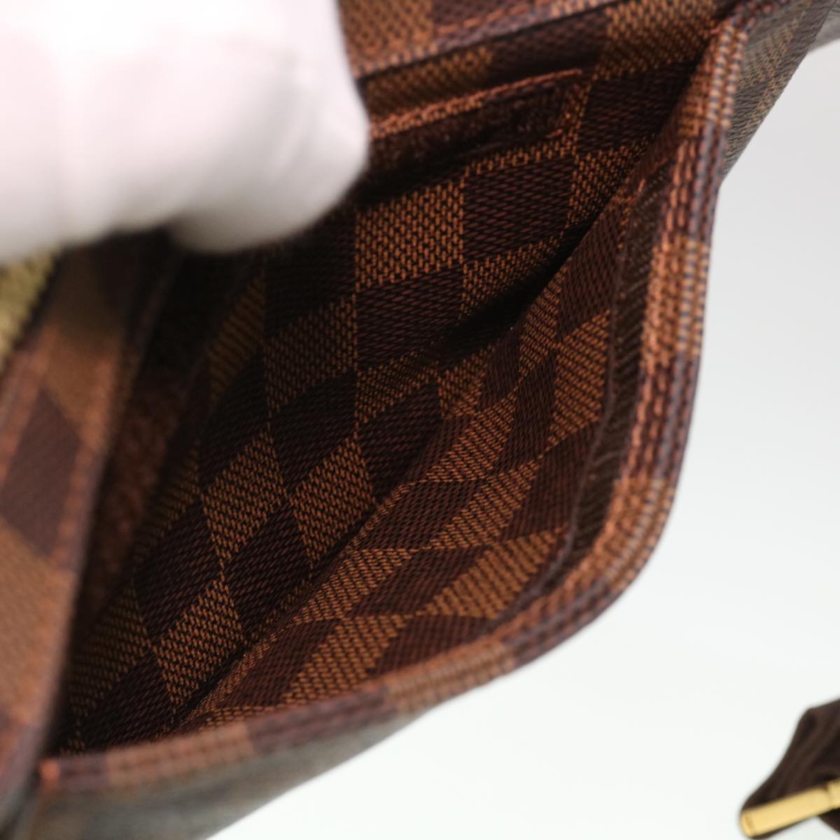 LOUIS VUITTON Damier Ebene Geronimos Shoulder Bag N51994 LV Auth 36659