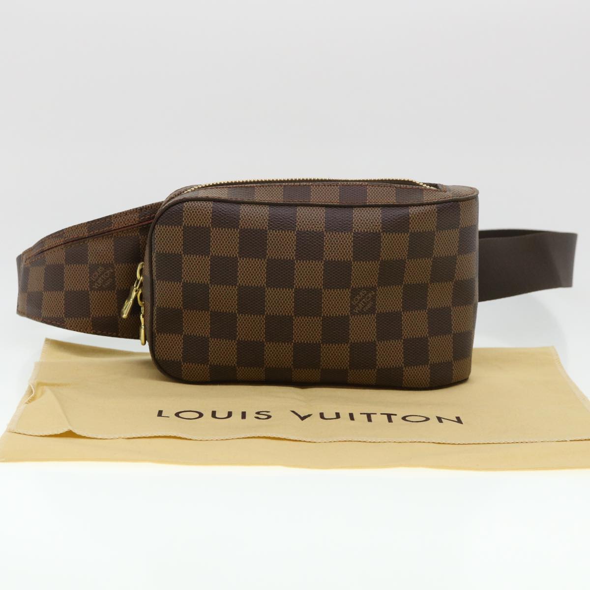 LOUIS VUITTON Damier Ebene Geronimos Shoulder Bag N51994 LV Auth 36659