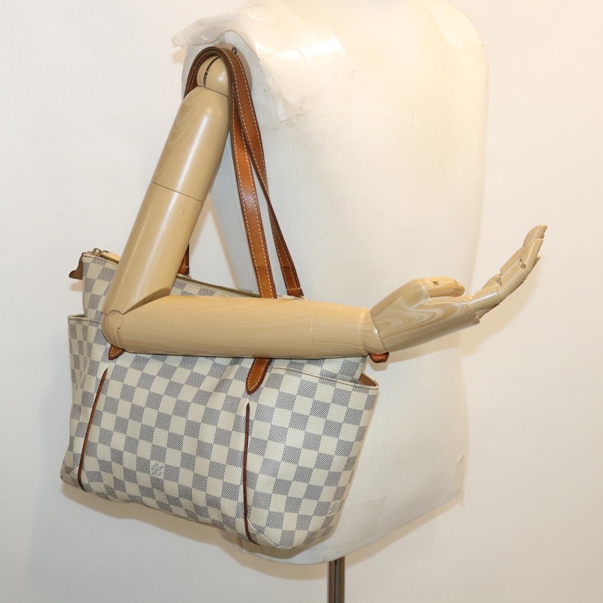 LOUIS VUITTON Damier Azur Totally PM Tote Bag N41280 LV Auth 36660