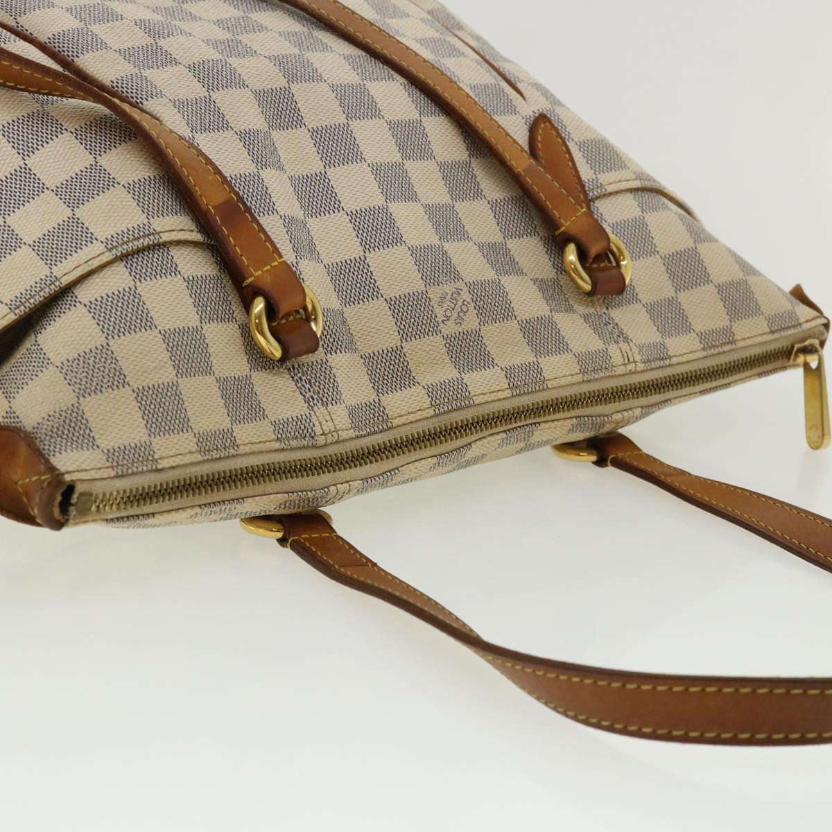 LOUIS VUITTON Damier Azur Totally PM Tote Bag N41280 LV Auth 36660