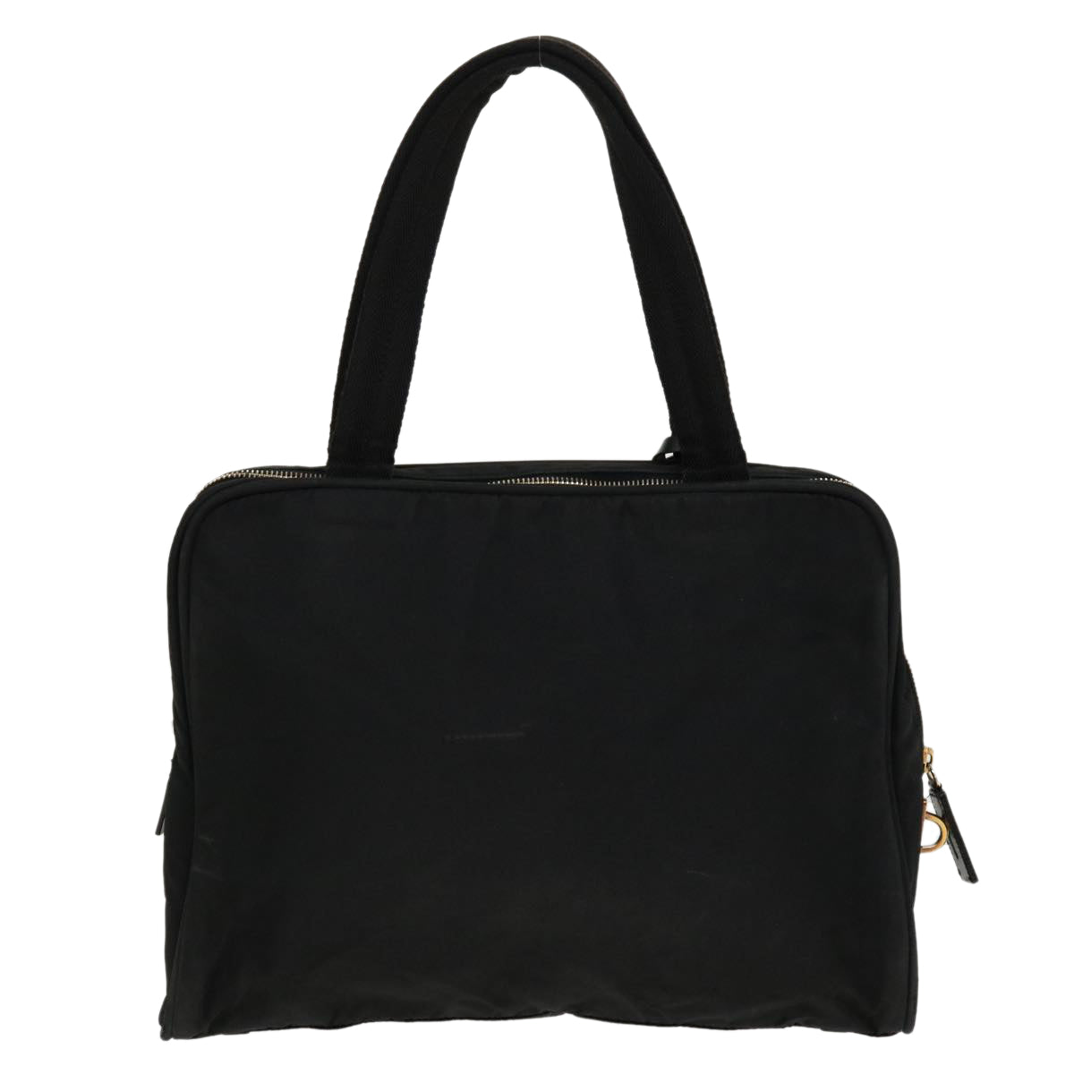 PRADA Hand Bag Nylon Black Auth 36675 - 0