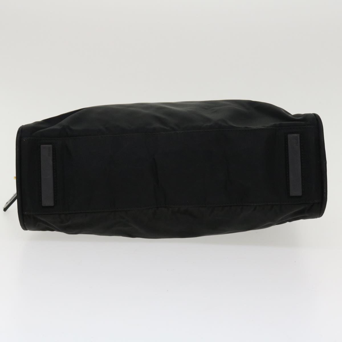 PRADA Hand Bag Nylon Black Auth 36675
