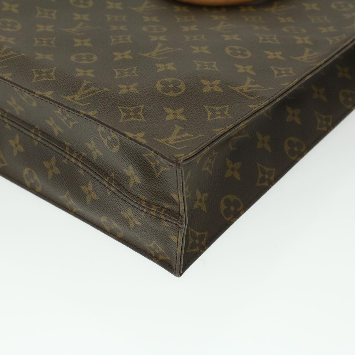 LOUIS VUITTON Monogram Sac Plat Hand Bag M51140 LV Auth 36698