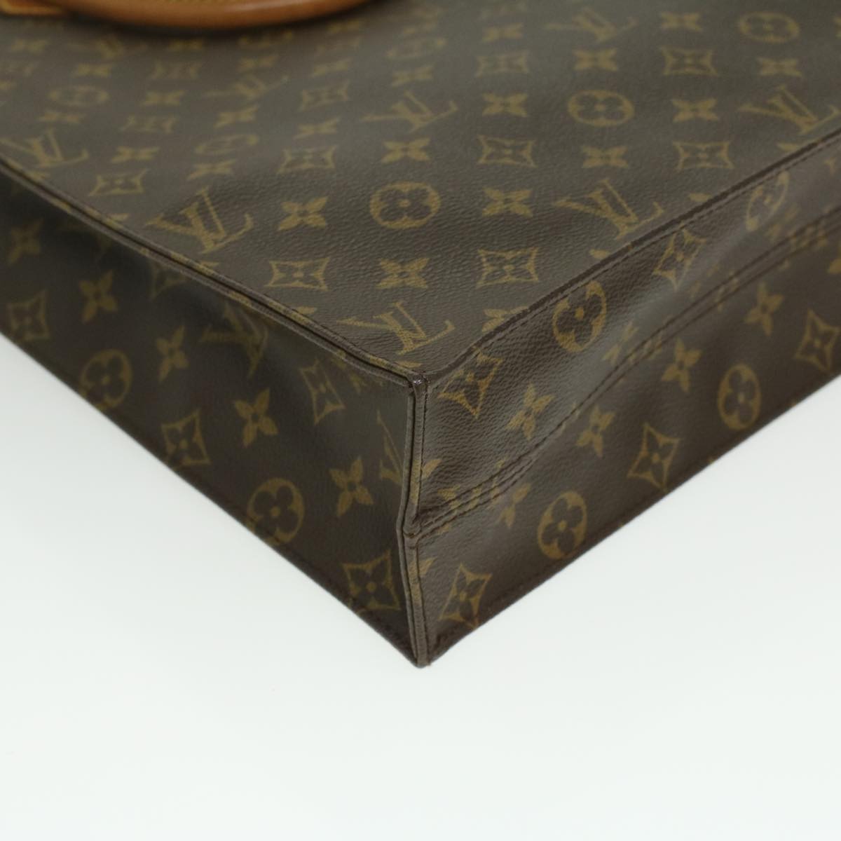 LOUIS VUITTON Monogram Sac Plat Hand Bag M51140 LV Auth 36698