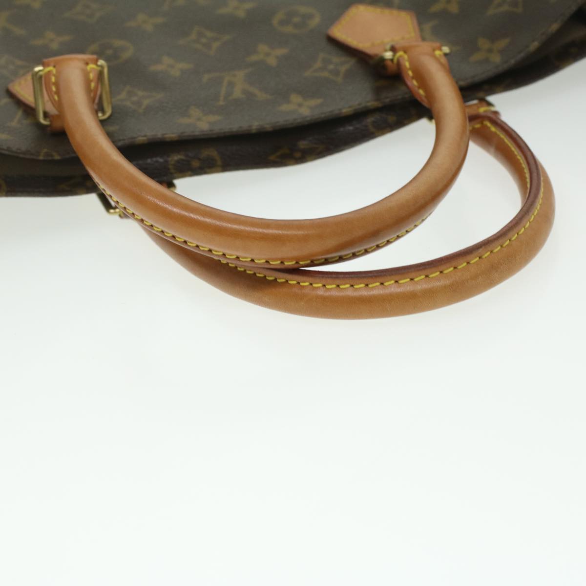 LOUIS VUITTON Monogram Sac Plat Hand Bag M51140 LV Auth 36698