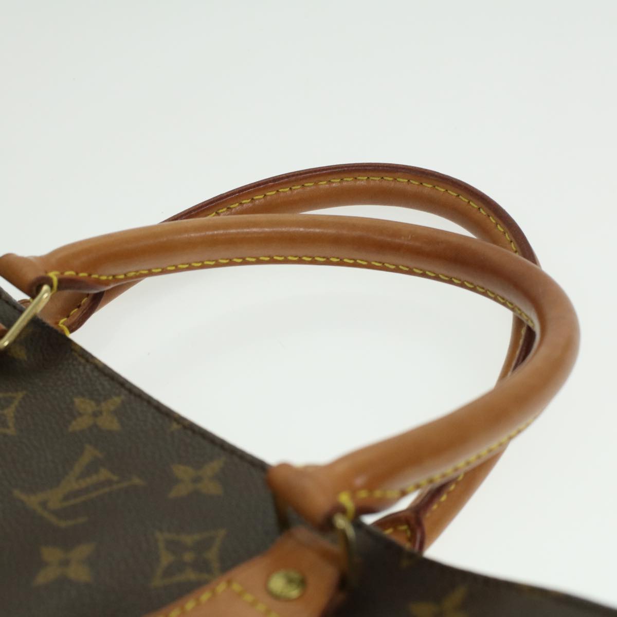 LOUIS VUITTON Monogram Sac Plat Hand Bag M51140 LV Auth 36698