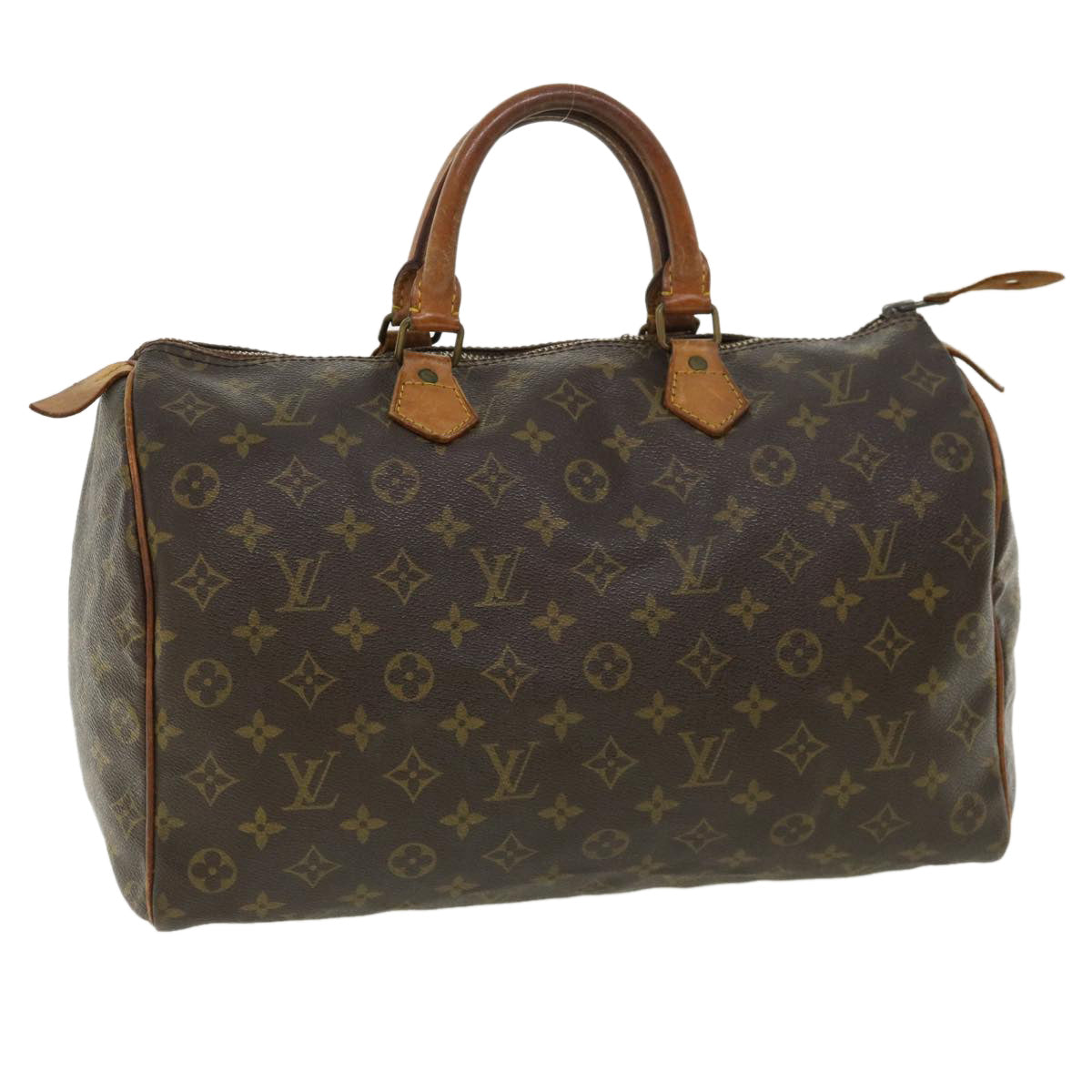 LOUIS VUITTON Monogram Speedy 35 Hand Bag Vintage M41524 LV Auth 36722