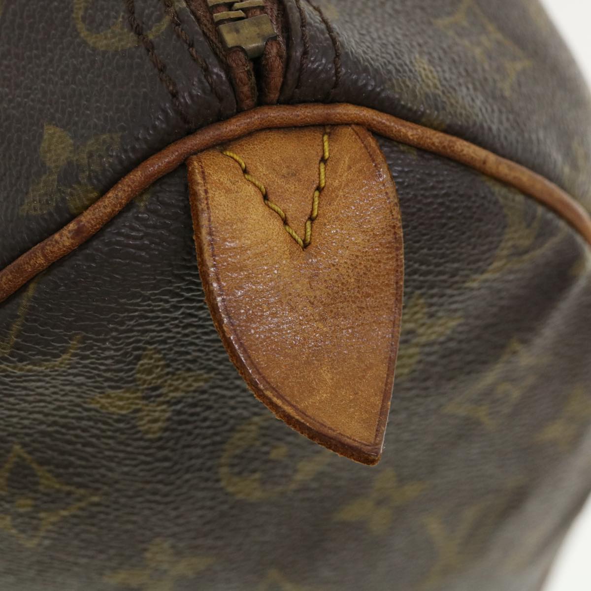 LOUIS VUITTON Monogram Speedy 35 Hand Bag Vintage M41524 LV Auth 36722