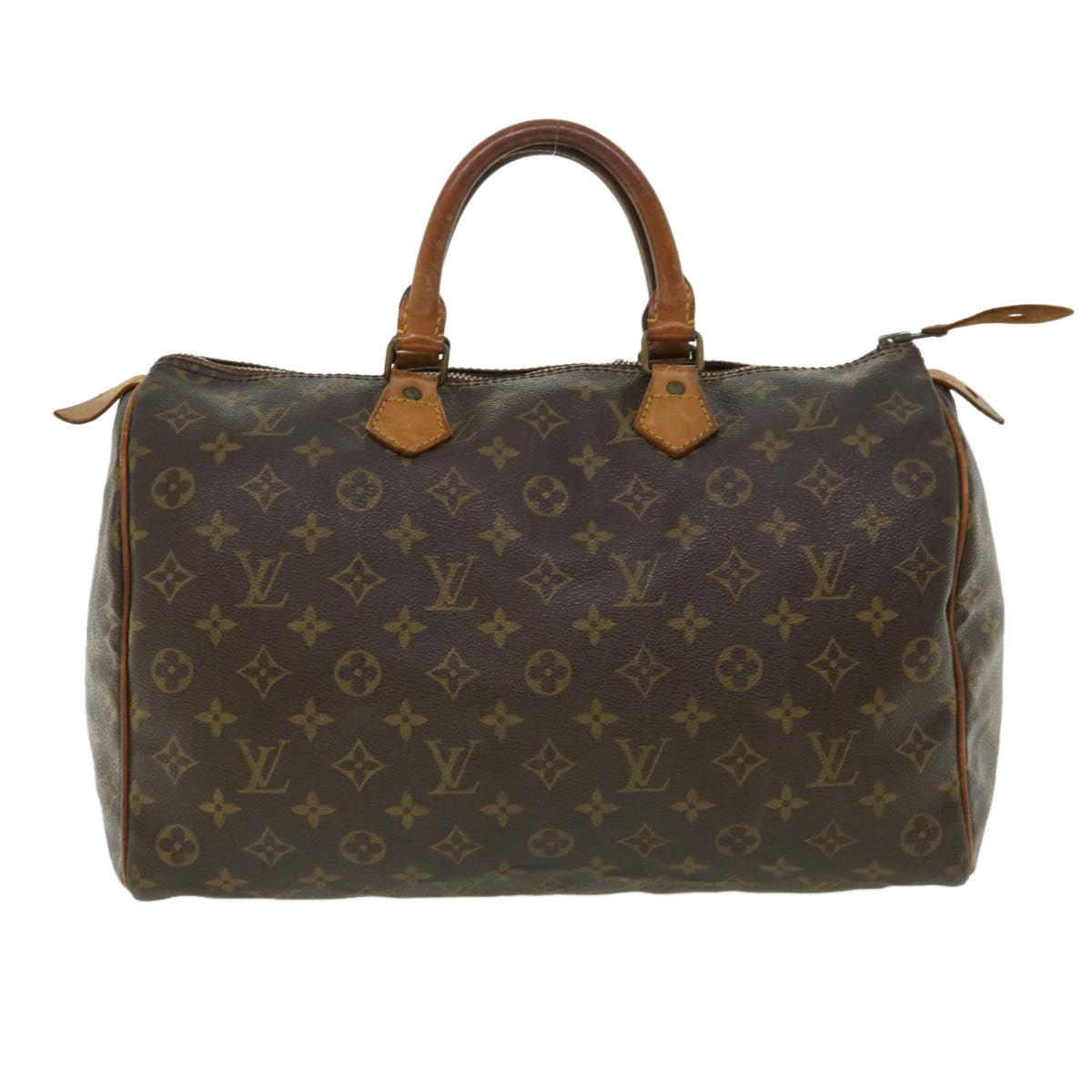 LOUIS VUITTON Monogram Speedy 35 Hand Bag Vintage M41524 LV Auth 36722