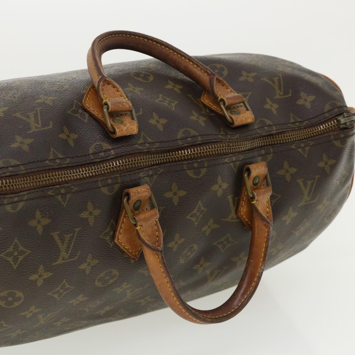 LOUIS VUITTON Monogram Speedy 35 Hand Bag Vintage M41524 LV Auth 36722