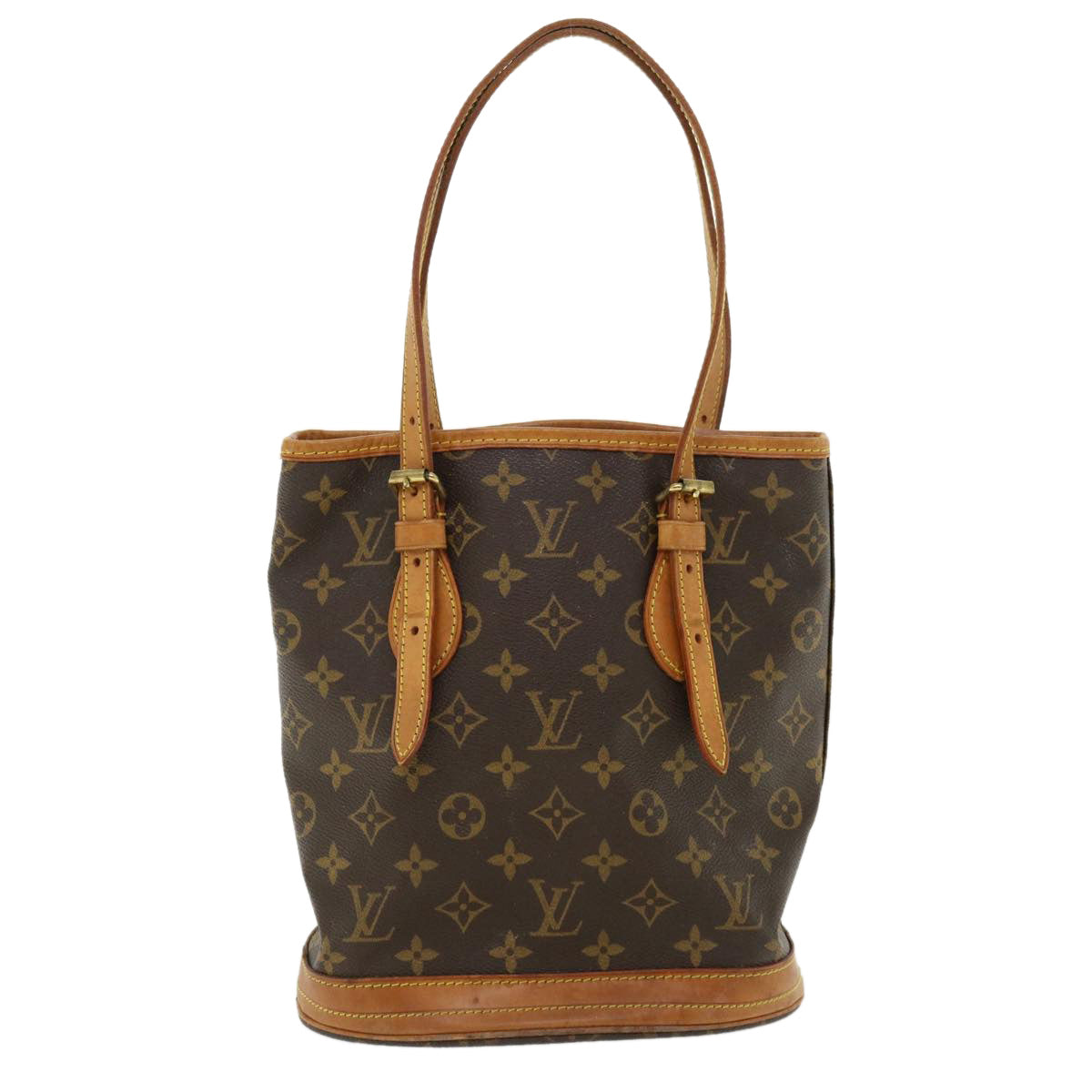 LOUIS VUITTON Monogram Bucket PM Shoulder Bag M42238 LV Auth 36736