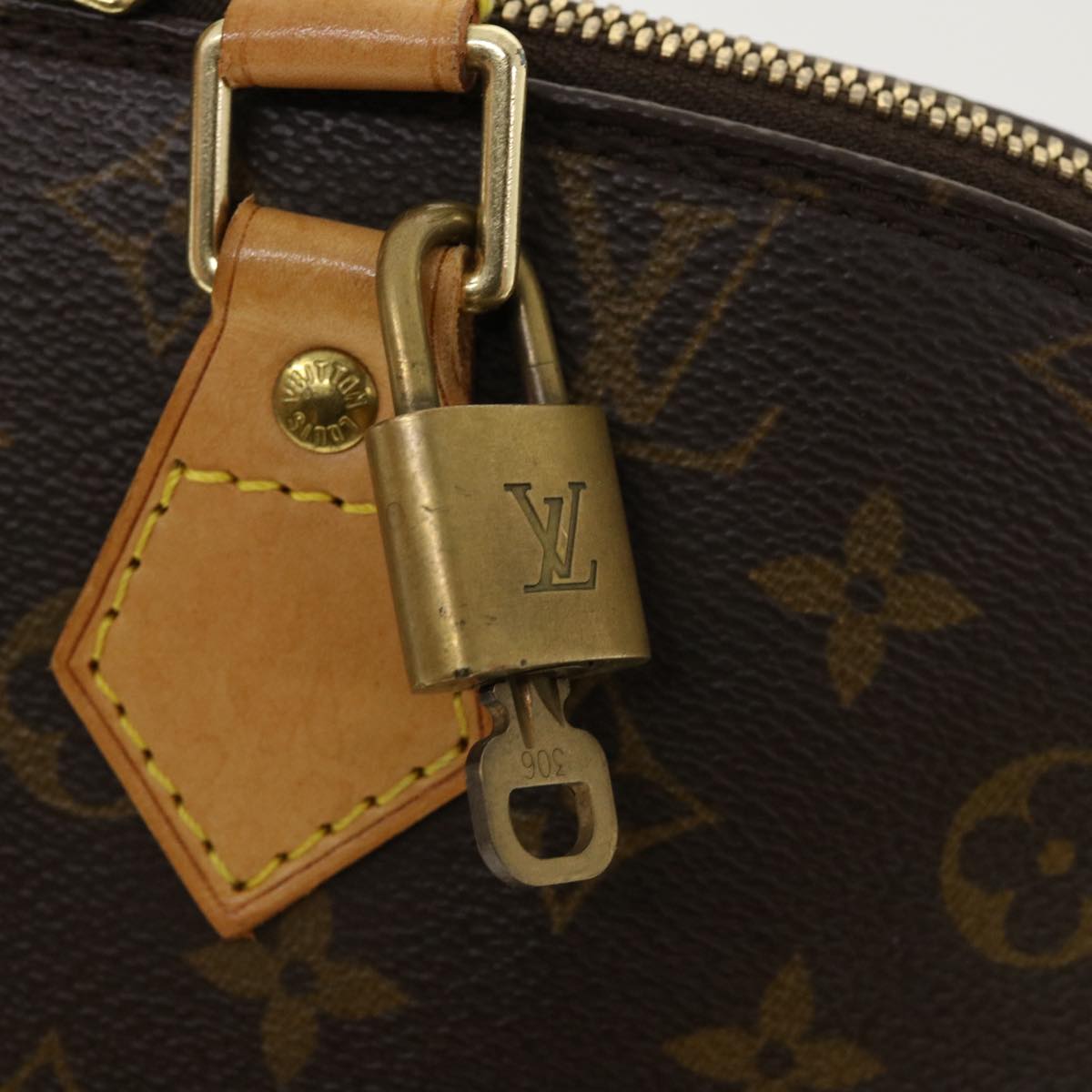 LOUIS VUITTON Monogram Alma Hand Bag M51130 LV Auth 36741