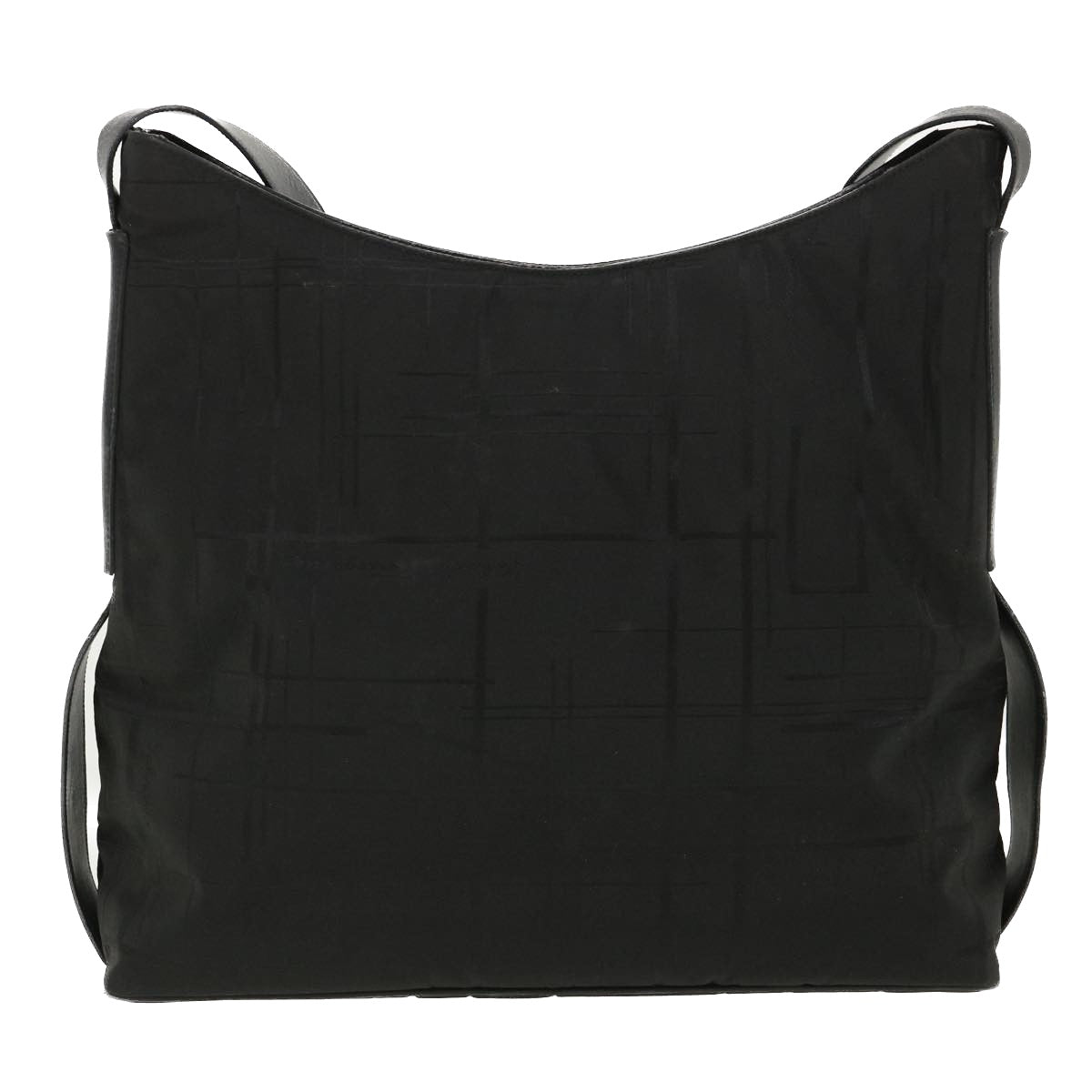 Salvatore Ferragamo Shoulder Bag Nylon Black Auth 36752
