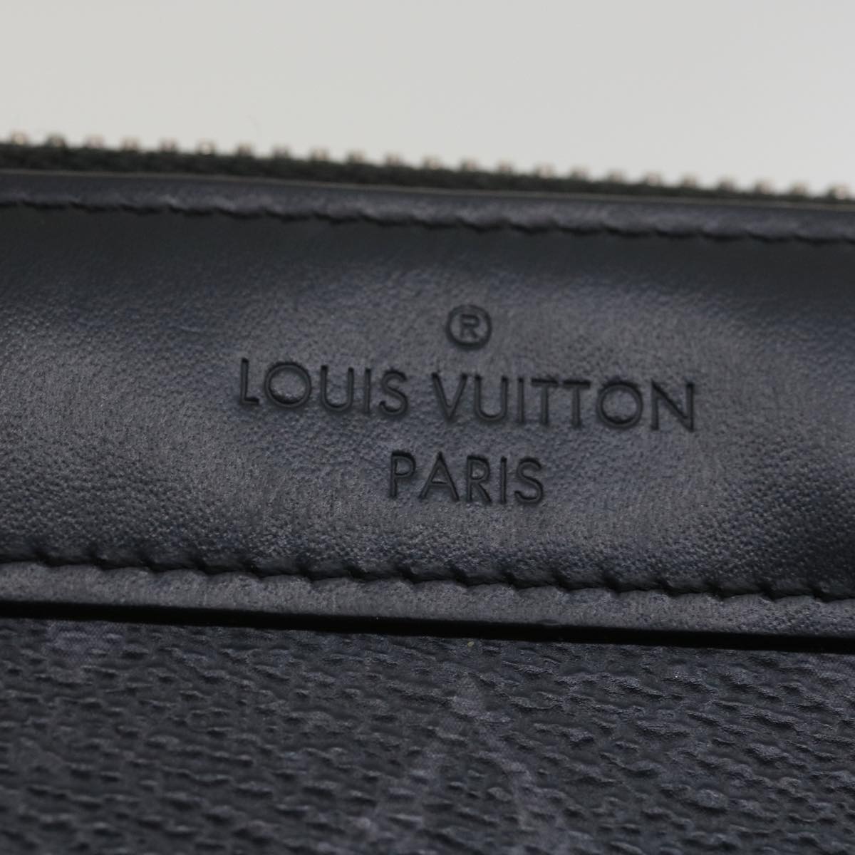 LOUIS VUITTON Monogram Eclipse Pochette Discovery PM Clutch Bag M44323 LV 36766