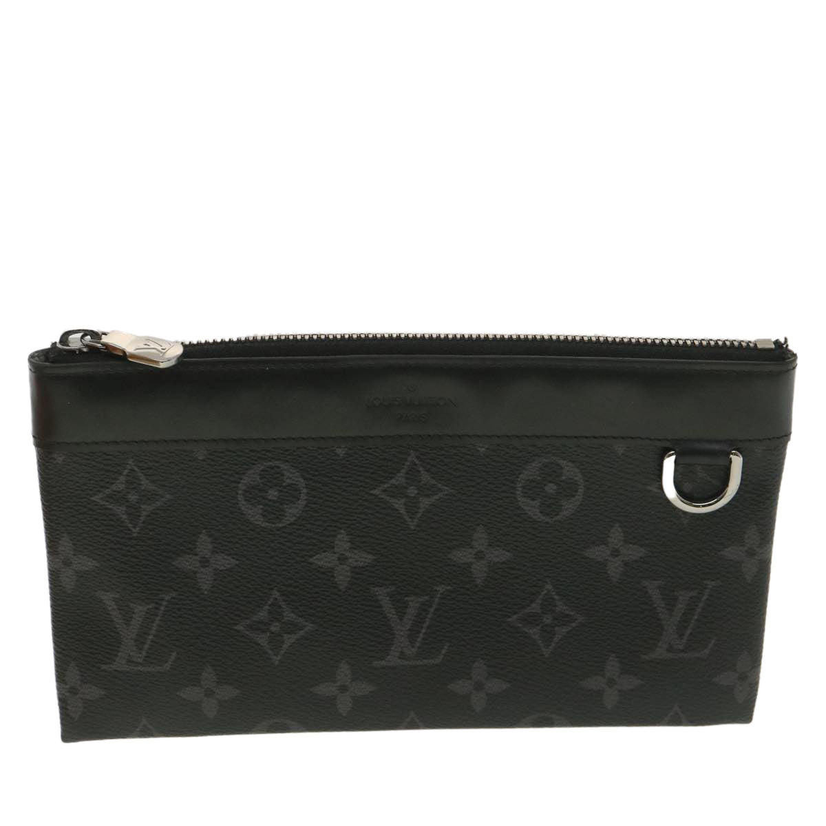 LOUIS VUITTON Monogram Eclipse Pochette Discovery PM Clutch Bag M44323 LV 36766