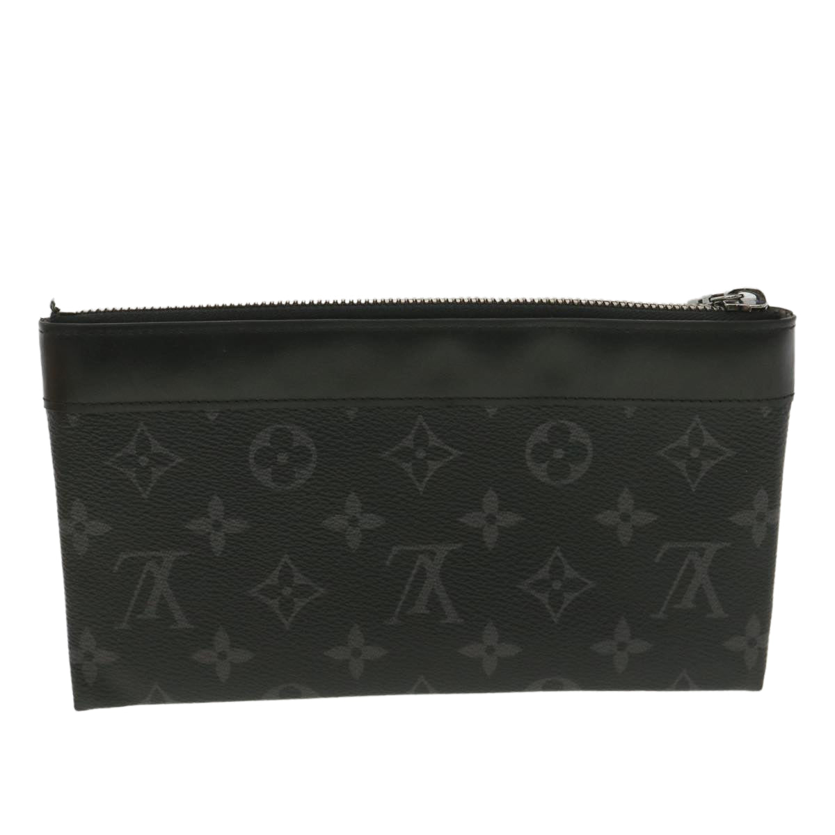 LOUIS VUITTON Monogram Eclipse Pochette Discovery PM Clutch Bag M44323 LV 36766