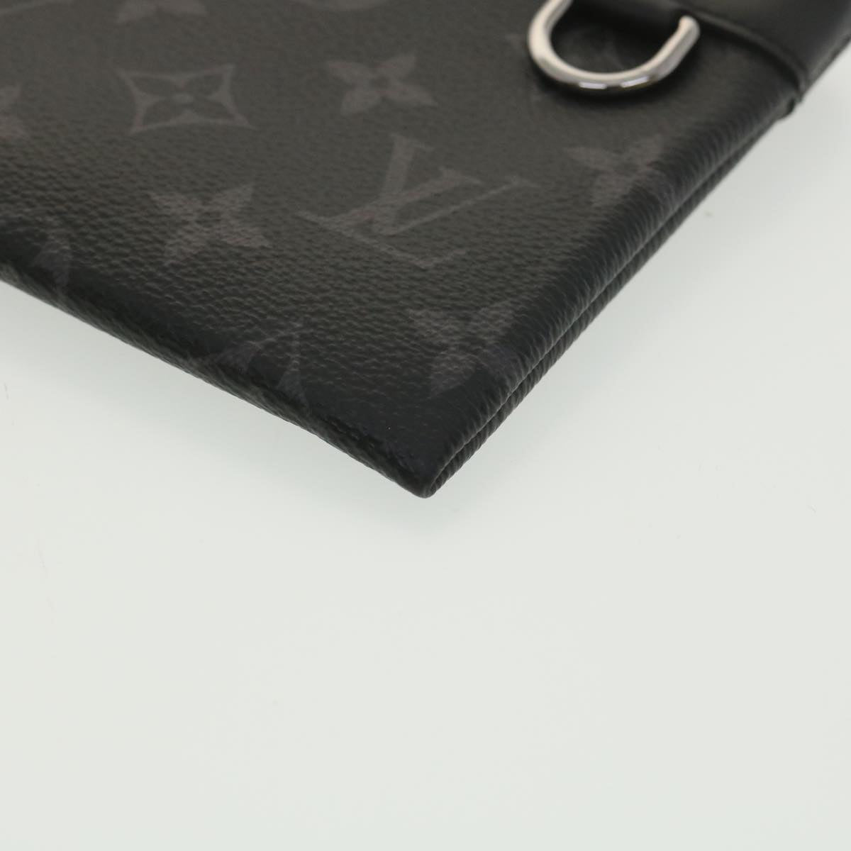 LOUIS VUITTON Monogram Eclipse Pochette Discovery PM Clutch Bag M44323 LV 36766