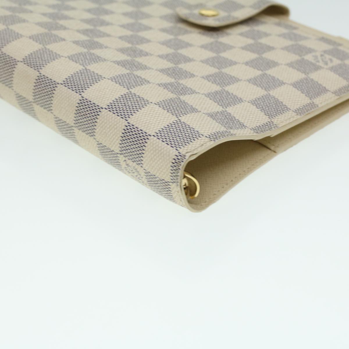 LOUIS VUITTON Damier Azur Agenda GM Day Planner Cover R20708 LV Auth 36775A