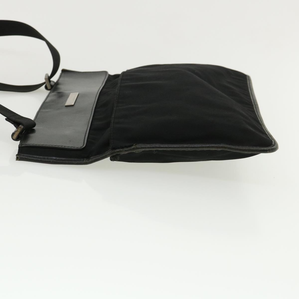 GUCCI Shoulder Bag Nylon Black Auth 36785