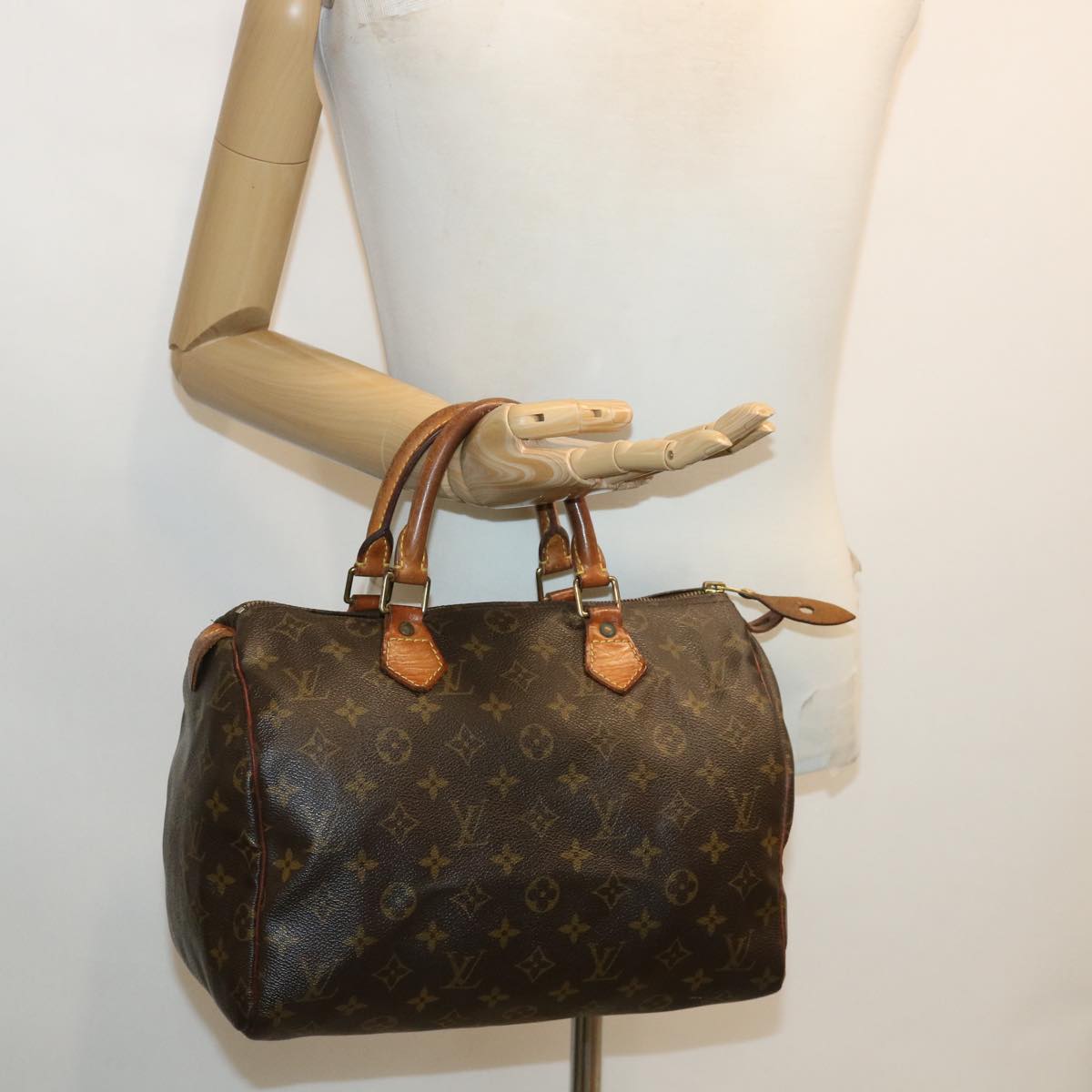 LOUIS VUITTON Monogram Speedy 30 Hand Bag M41526 LV Auth 36829