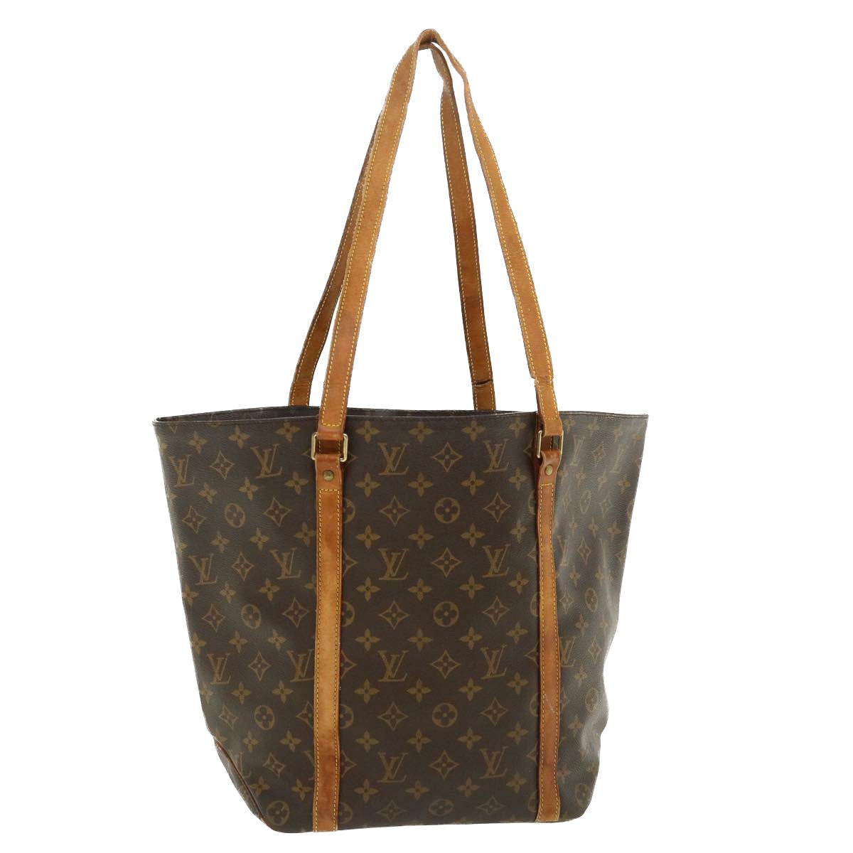 LOUIS VUITTON Monogram Sac Shopping Tote Bag M51108 LV Auth 36830