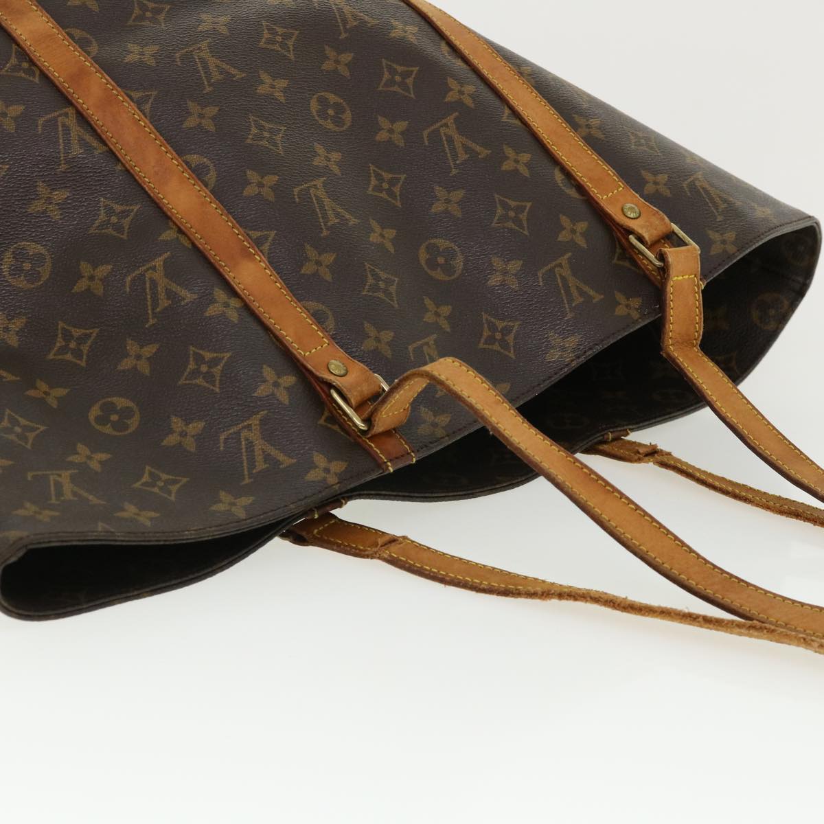 LOUIS VUITTON Monogram Sac Shopping Tote Bag M51108 LV Auth 36830