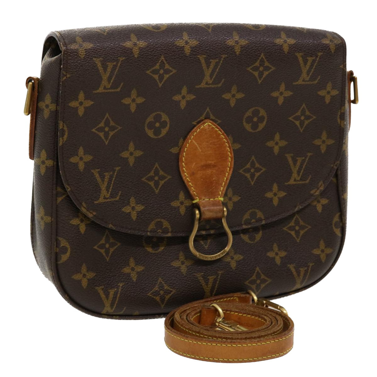 LOUIS VUITTON Monogram Saint Cloud GM Shoulder Bag M51242 LV Auth 36853