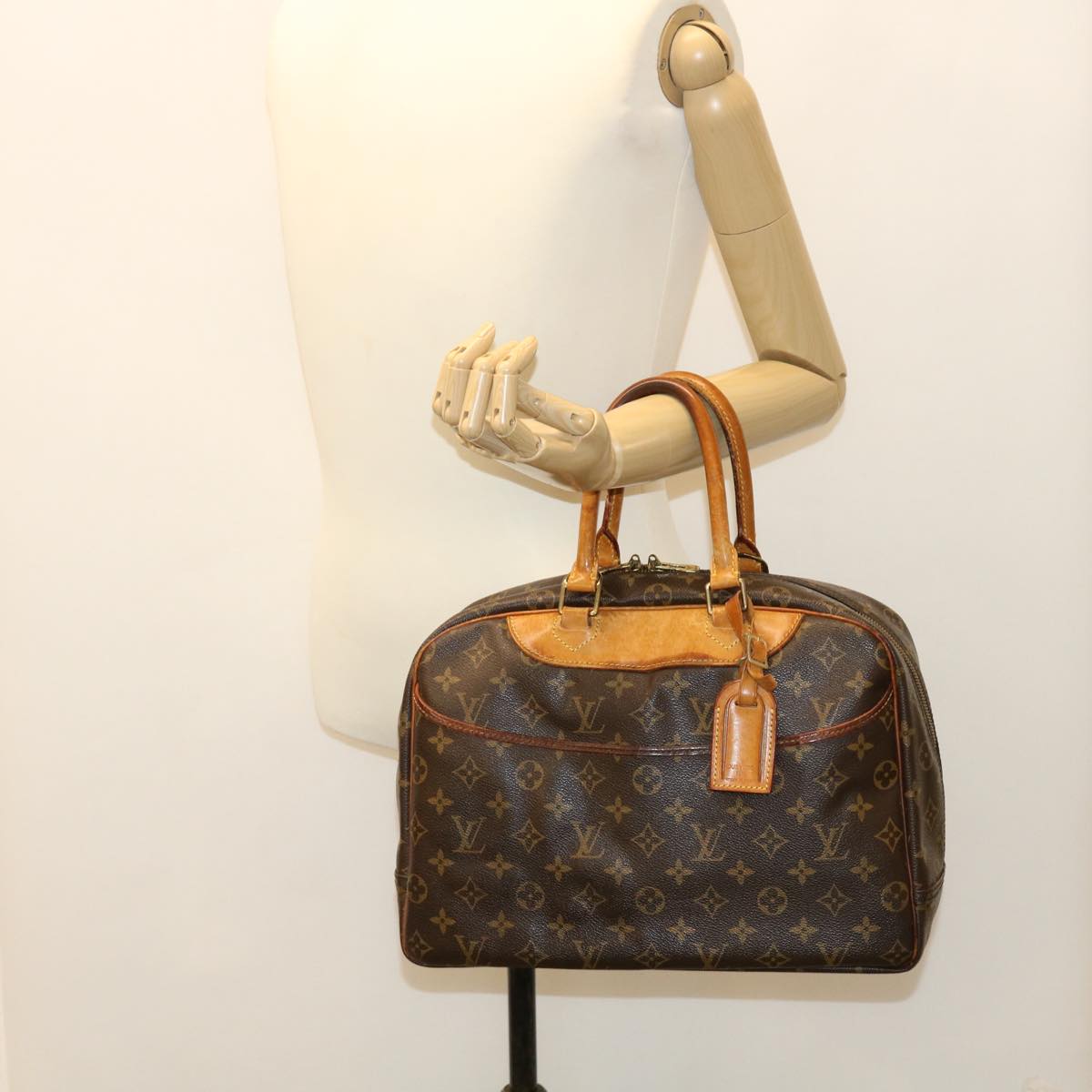 LOUIS VUITTON Monogram Deauville Hand Bag M47270 LV Auth 36857