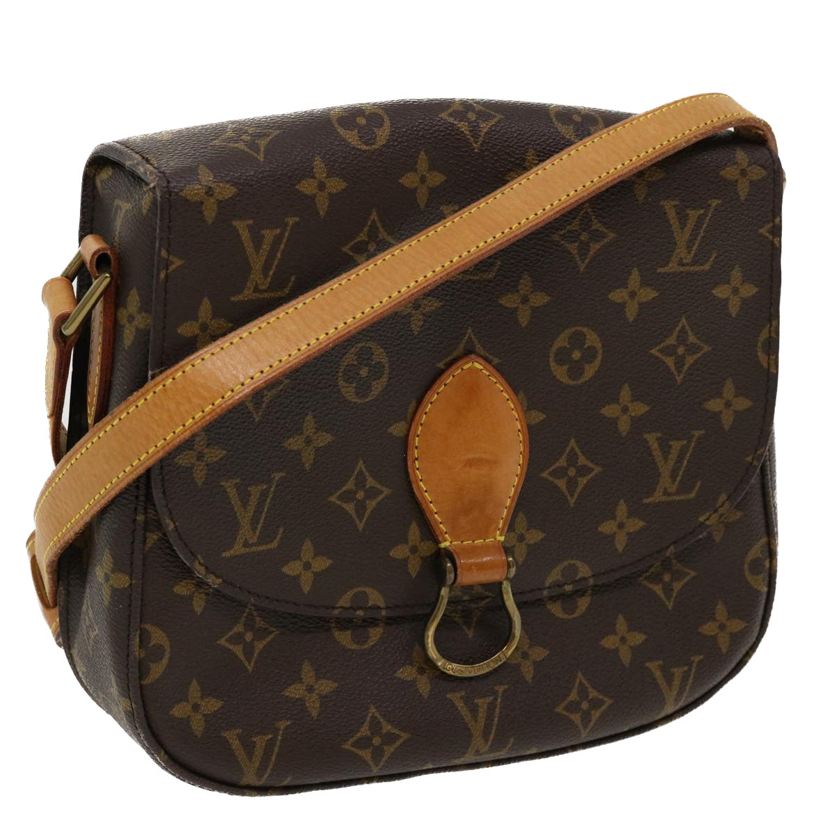 LOUIS VUITTON Monogram Saint Cloud GM Shoulder Bag M51242 LV Auth 36861