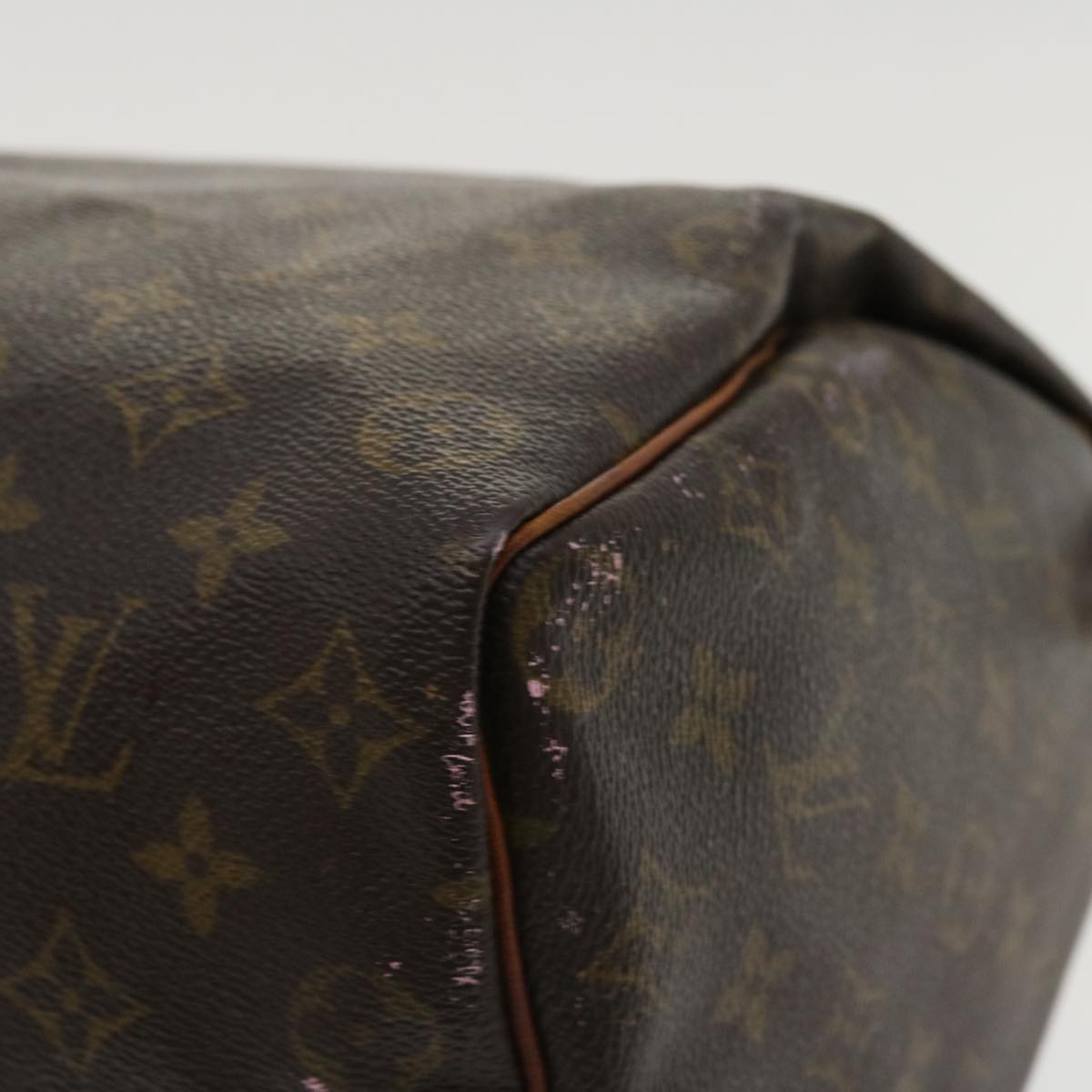 LOUIS VUITTON Monogram Speedy 35 Hand Bag M41524 LV Auth 36867