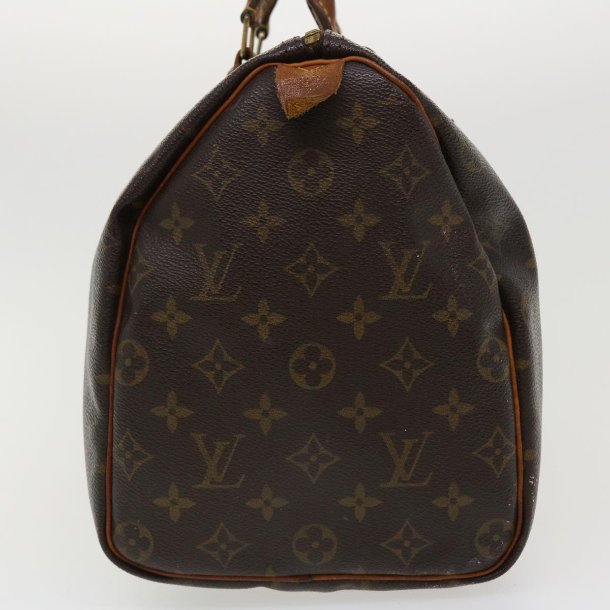 LOUIS VUITTON Monogram Speedy 35 Hand Bag M41524 LV Auth 36867