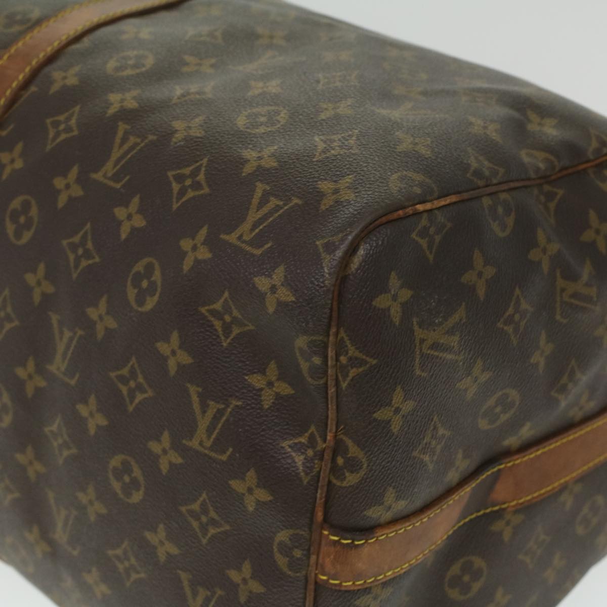 LOUIS VUITTON Monogram Keepall Bandouliere 55 Boston Bag M41414 LV Auth 36893