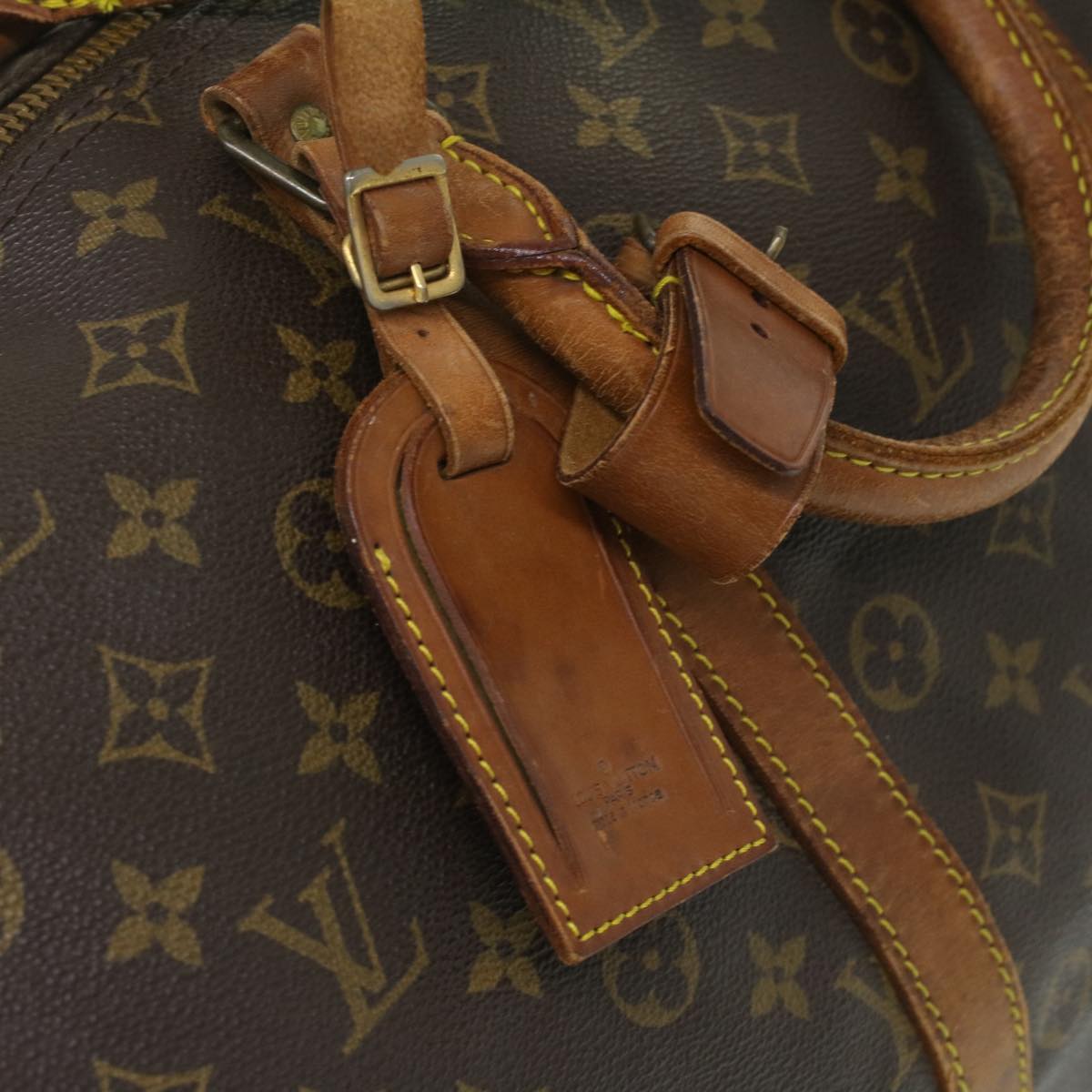 LOUIS VUITTON Monogram Keepall Bandouliere 55 Boston Bag M41414 LV Auth 36893