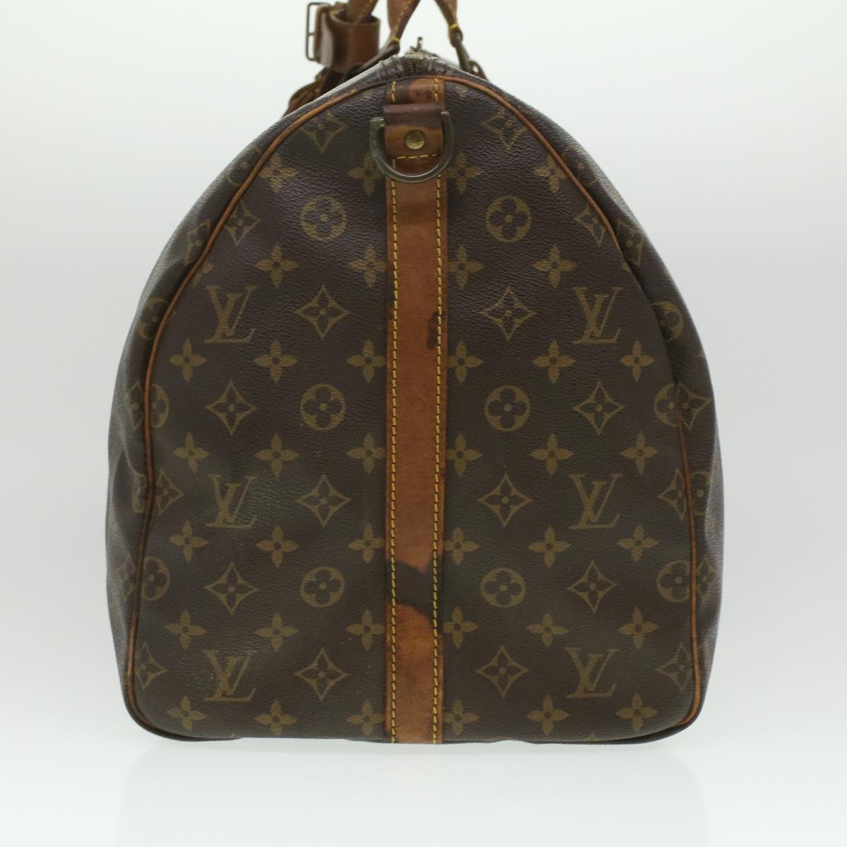 LOUIS VUITTON Monogram Keepall Bandouliere 55 Boston Bag M41414 LV Auth 36893