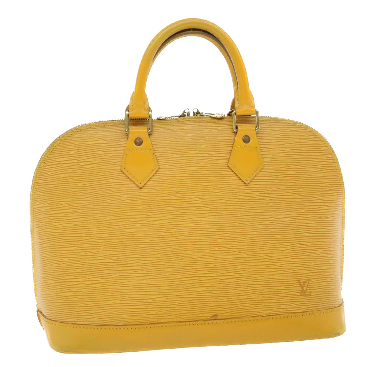 LOUIS VUITTON Epi Alma Hand Bag Tassili Yellow M52149 LV Auth 36896