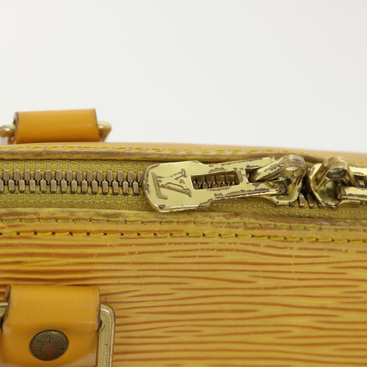 LOUIS VUITTON Epi Alma Hand Bag Tassili Yellow M52149 LV Auth 36896