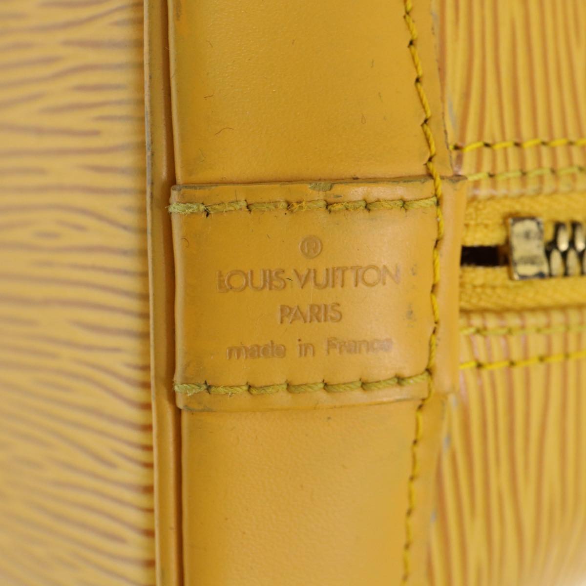 LOUIS VUITTON Epi Alma Hand Bag Tassili Yellow M52149 LV Auth 36896