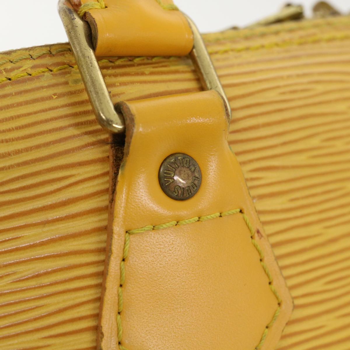 LOUIS VUITTON Epi Alma Hand Bag Tassili Yellow M52149 LV Auth 36896