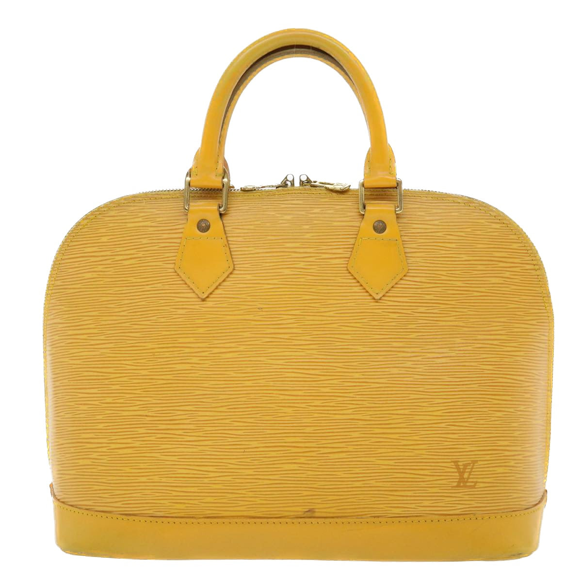 LOUIS VUITTON Epi Alma Hand Bag Tassili Yellow M52149 LV Auth 36896