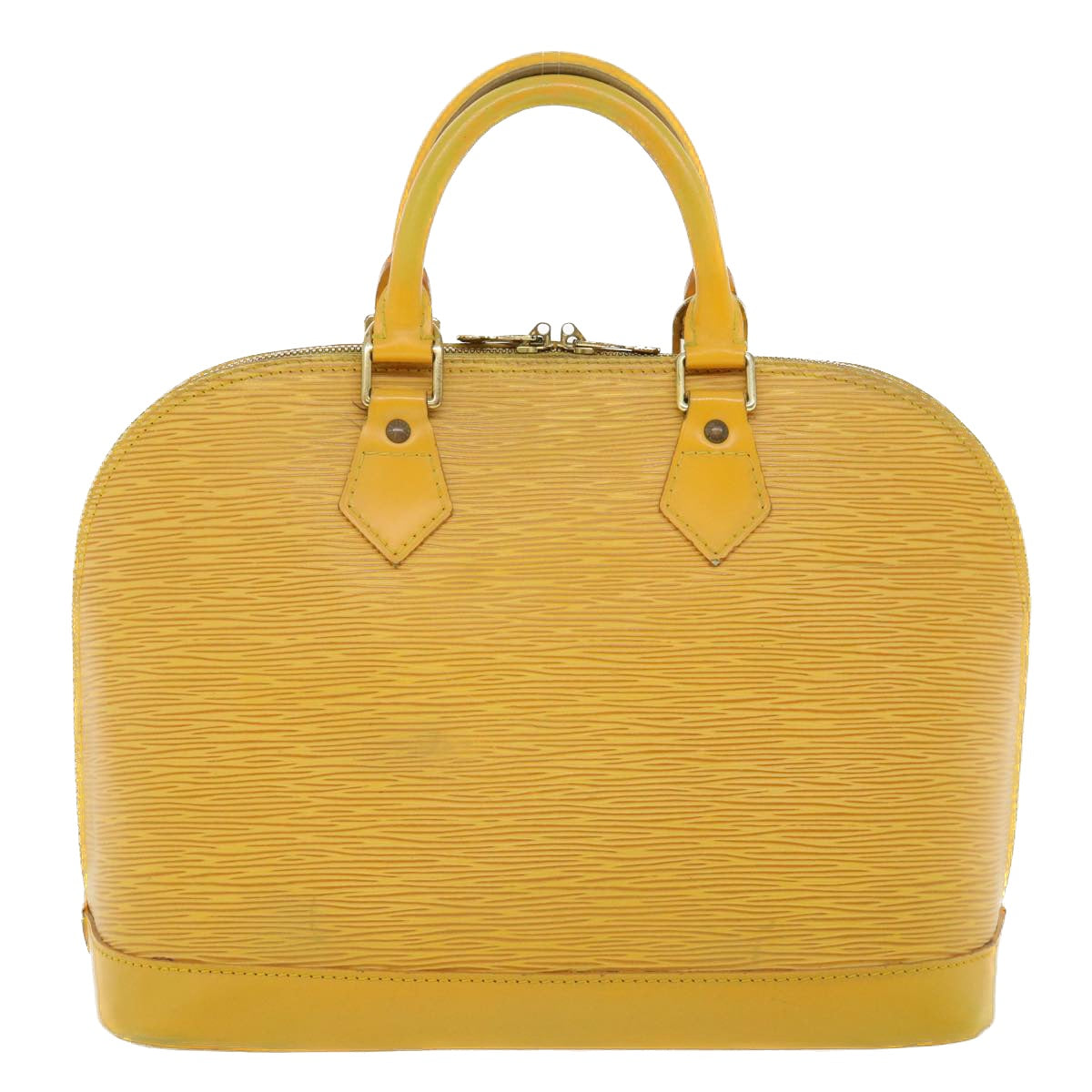 LOUIS VUITTON Epi Alma Hand Bag Tassili Yellow M52149 LV Auth 36896