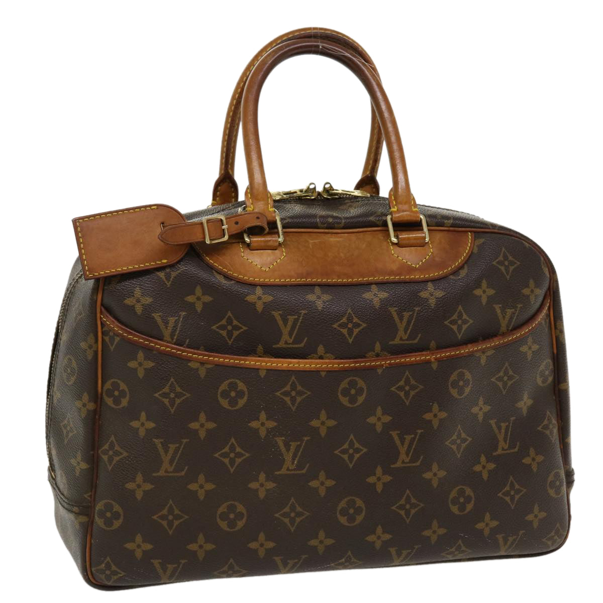 LOUIS VUITTON Monogram Deauville Hand Bag M47270 LV Auth 36917