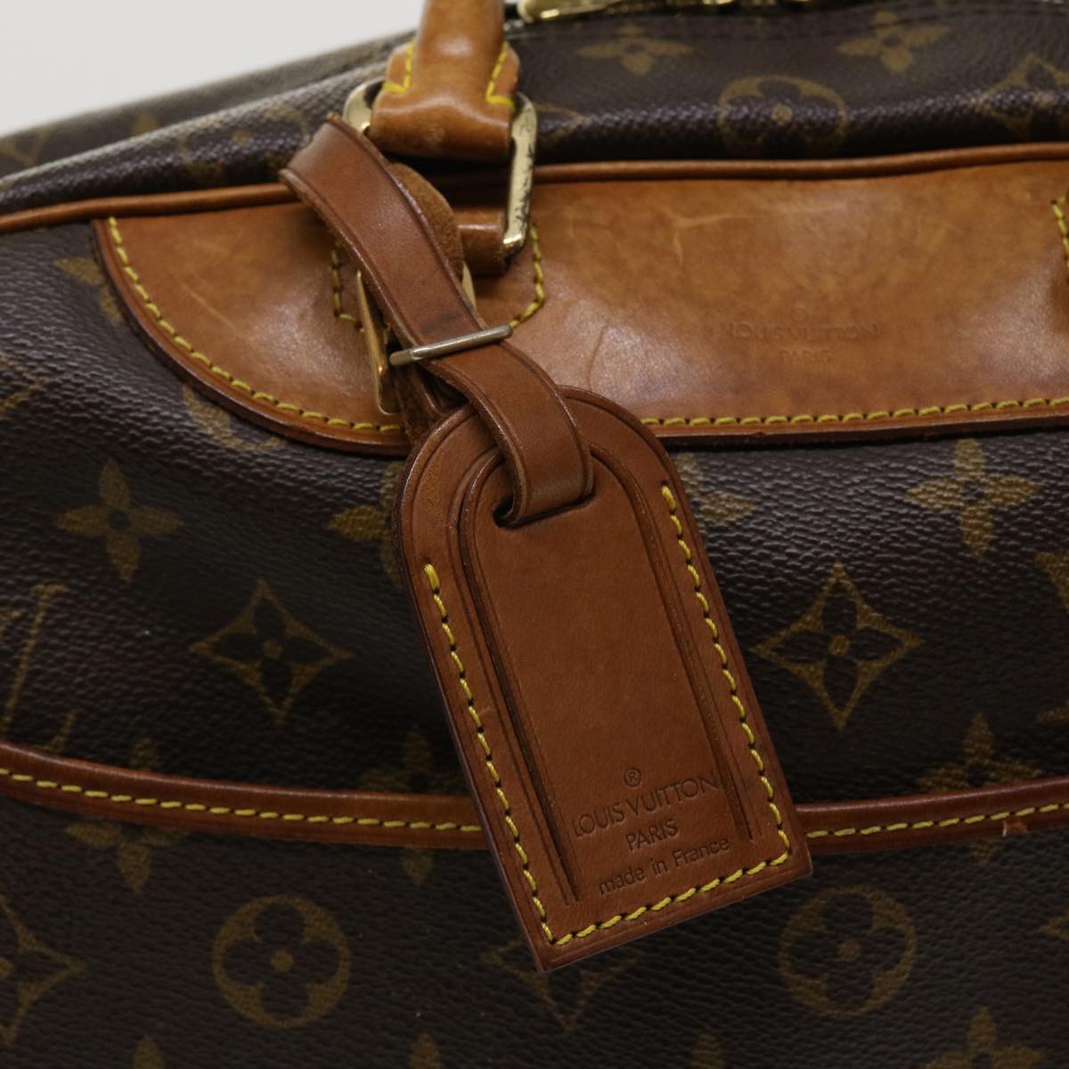 LOUIS VUITTON Monogram Deauville Hand Bag M47270 LV Auth 36917